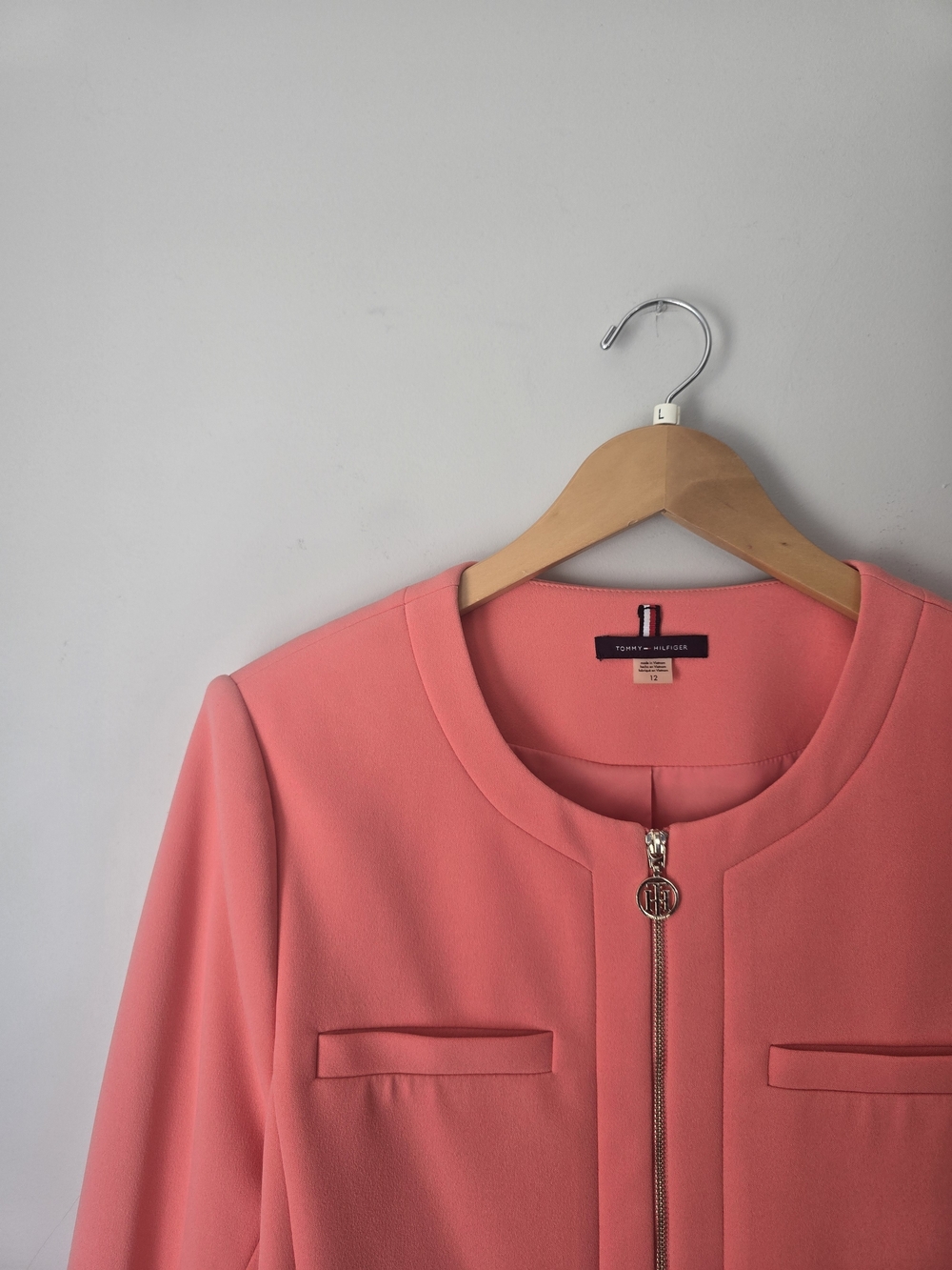 Tommy Hilfiger Zip Front Jacket Pink Size 12 - Picture 2 of 8